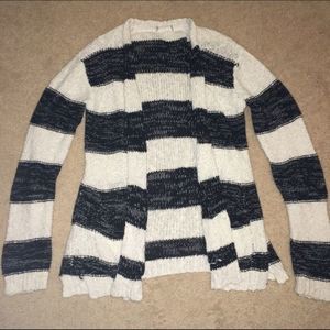 black & white cardigan